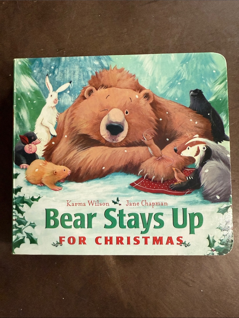 Kohl's Bear Stays Up For Christmas Board Book - Brown, Green, White